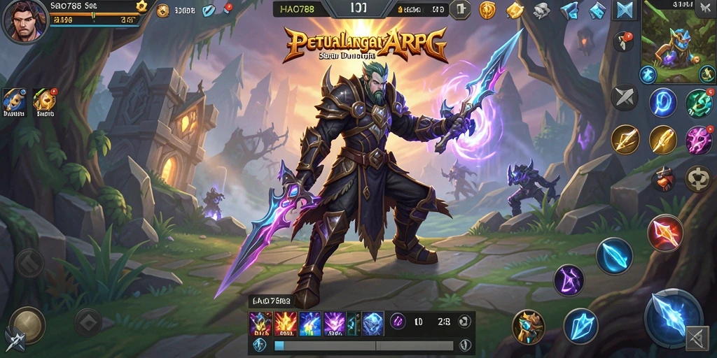 Tampilan menakjubkan dari gameplay ARPG dalam HAO788.