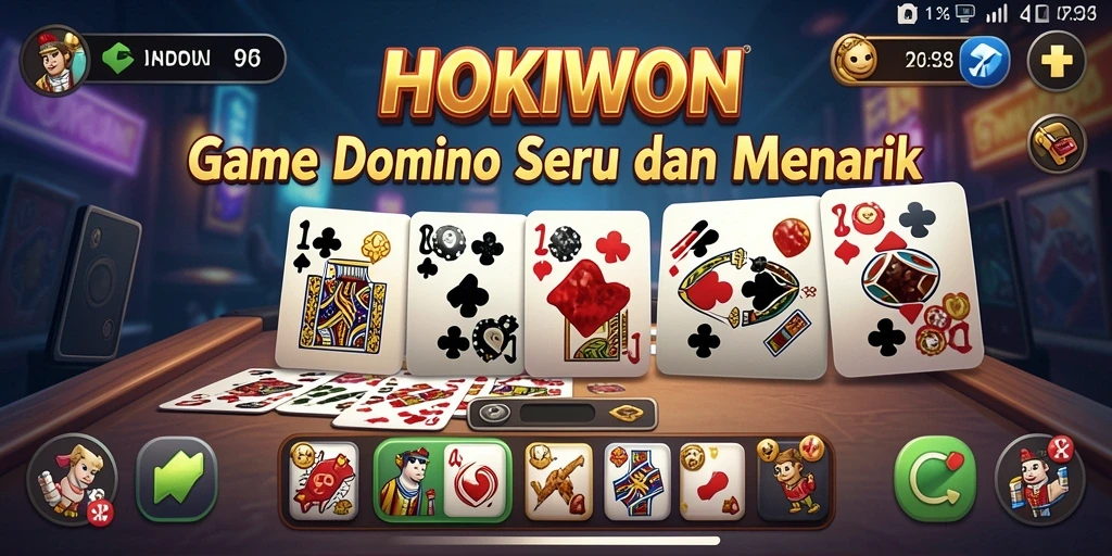 Tampilan seru dari gameplay HOKIWON yang menarik.