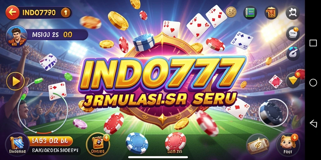 Tangkapan layar utama INDO777 menampilkan gameplay simulasi yang mendalam.