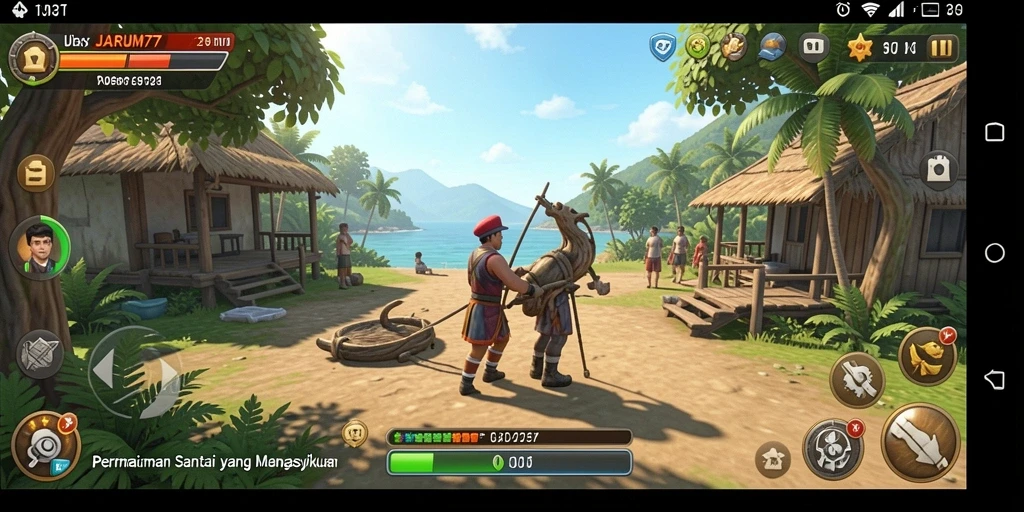 Tampilan gameplay seru di JARUM77 dengan banyak level menarik.