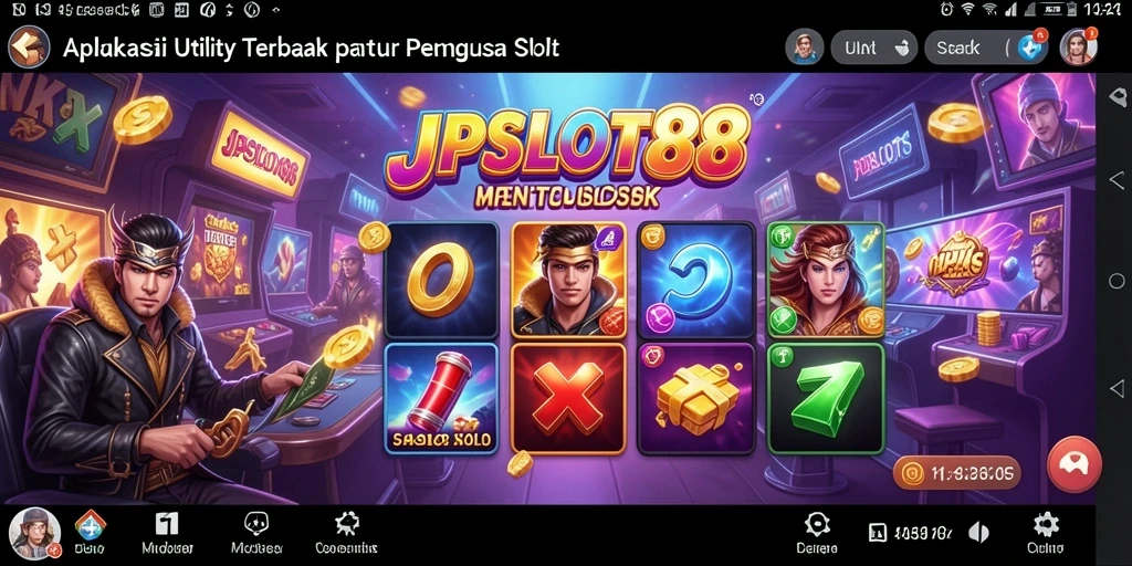 Tampilan aplikasi JPSLOT88 yang memudahkan navigasi permainan slot.