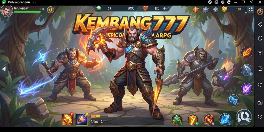 Tampilan gameplay seru dalam petualangan ARPG KEMBANG777.