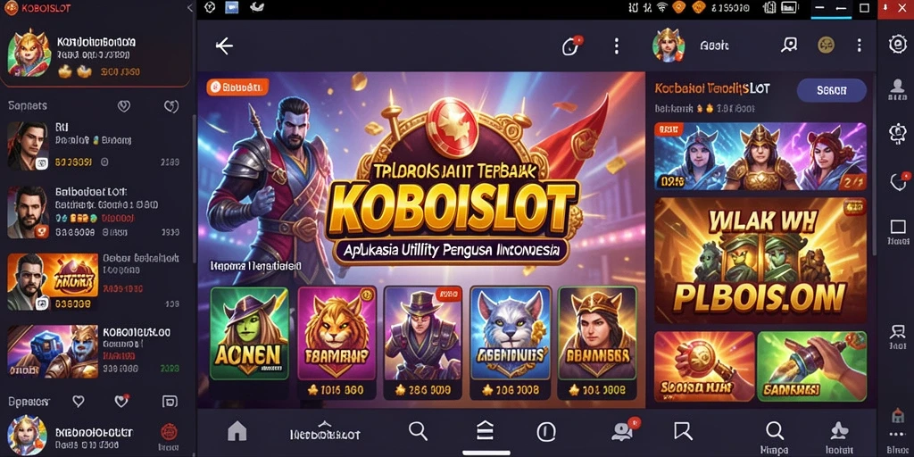 Tampilan gameplay dan antarmuka KOBOISLOT yang menarik.