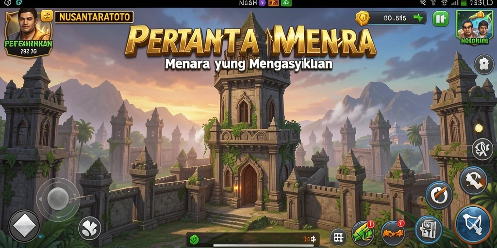 Screenshot menampilkan gameplay menakjubkan NUSANTARATOTO saat bertahan melawan musuh.