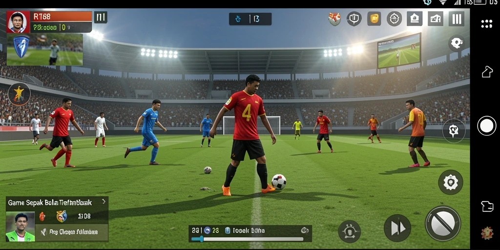 Tampilan gameplay <strong>RI188</strong> dengan aksi sepak bola yang mendebarkan.