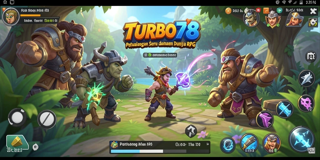 Screenshot gameplay TURBO78 yang menampilkan aksi pertempuran mendebarkan.
