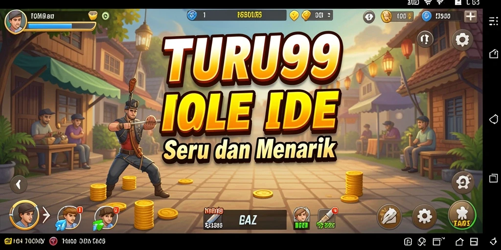 Tangkapan layar utama TURU99 menampilkan gameplay yang santai dan menarik.